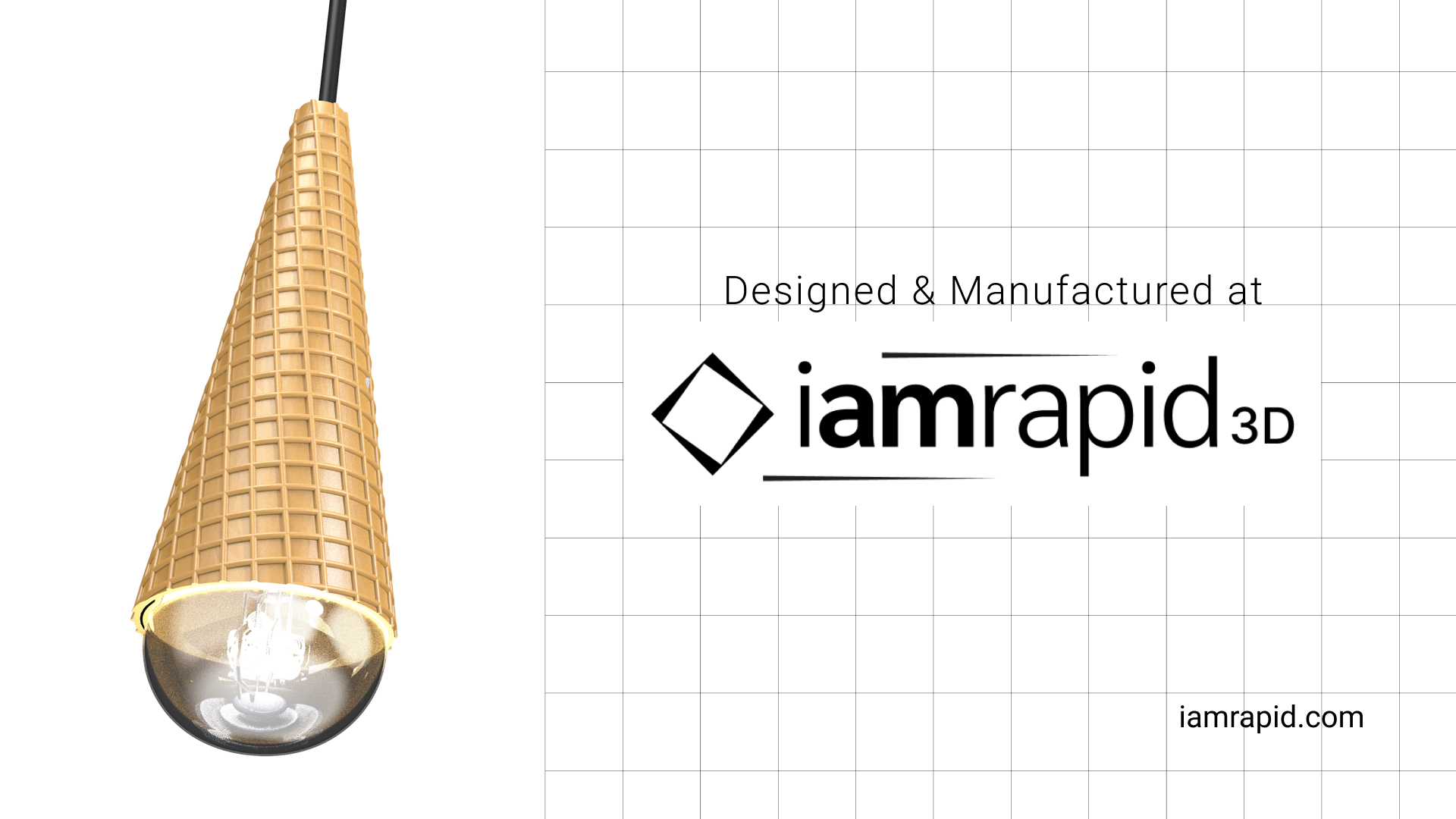 waffle-cone-decorative-bulb-housing